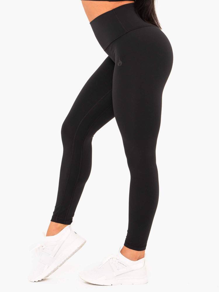 Ryderwear Women Leggings NKD High Waisted Women's Leggings Black | CA2390FM