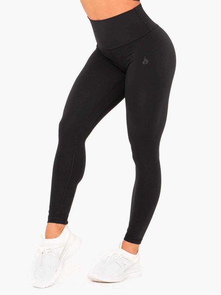 Ryderwear Women Leggings NKD High Waisted Women\'s Leggings Black | CA2390FM