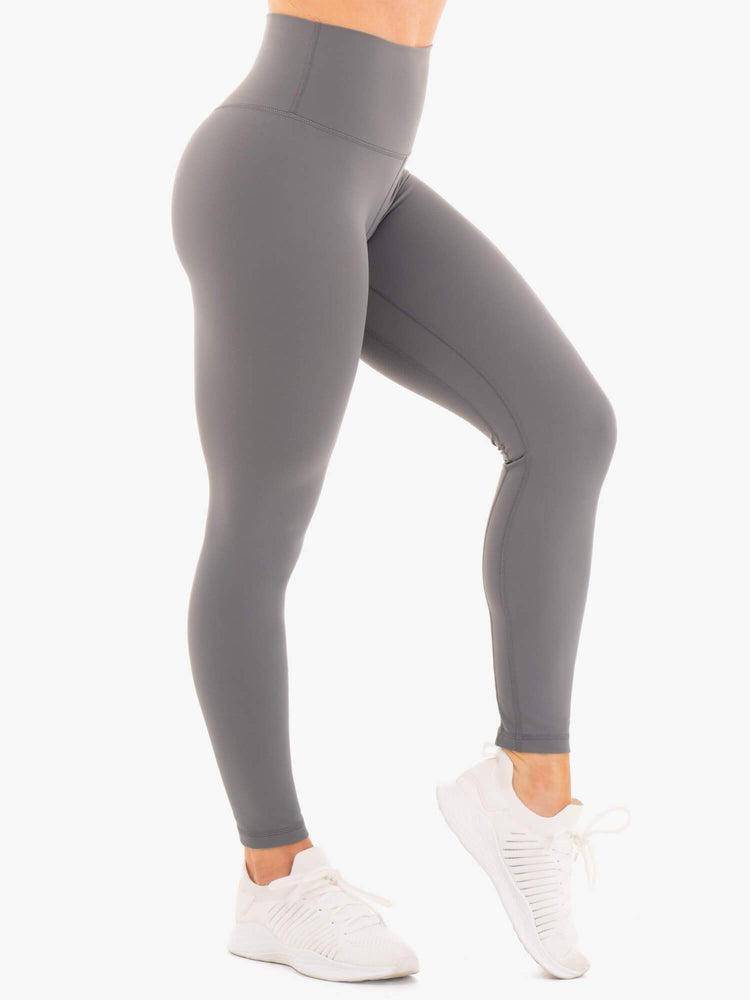 Ryderwear Women Leggings NKD High Waisted Women's Leggings Charcoal | CA2422IS