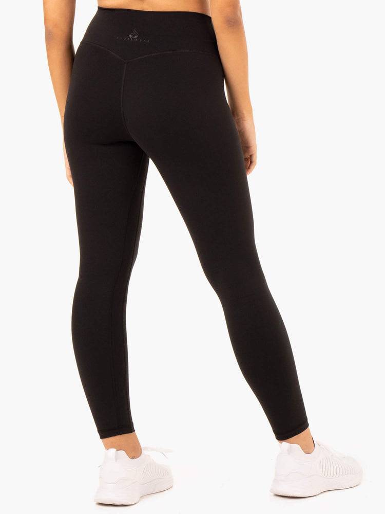 Ryderwear Women Leggings NKD Refine High Waisted Women's Leggings Black | CA2301HK