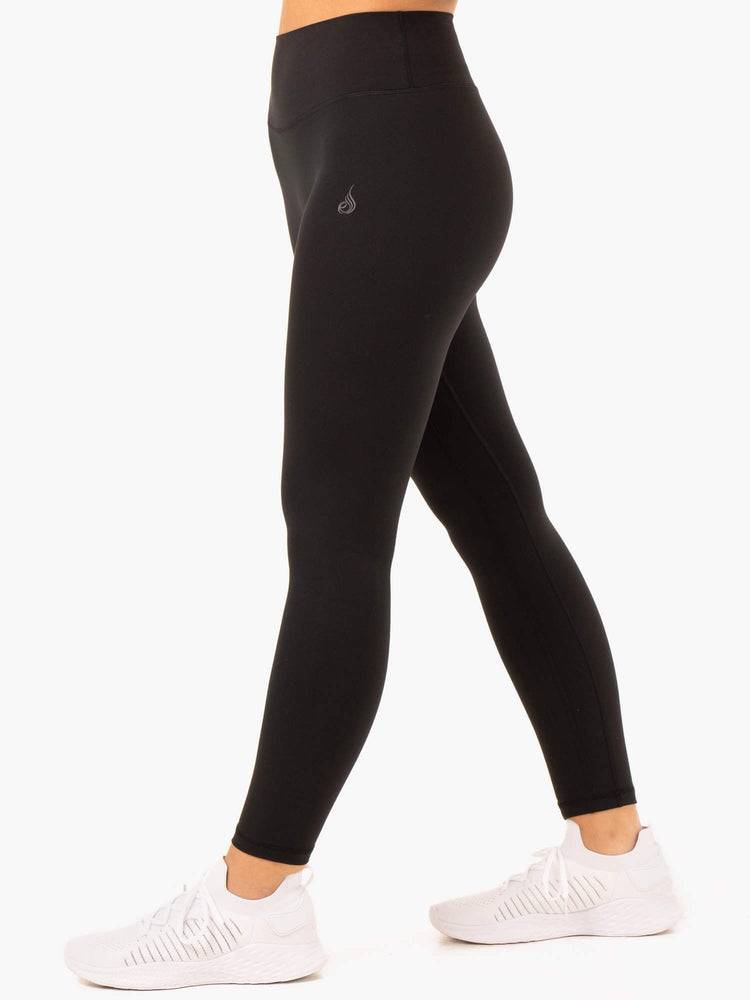 Ryderwear Women Leggings NKD Refine High Waisted Women's Leggings Black | CA2301HK