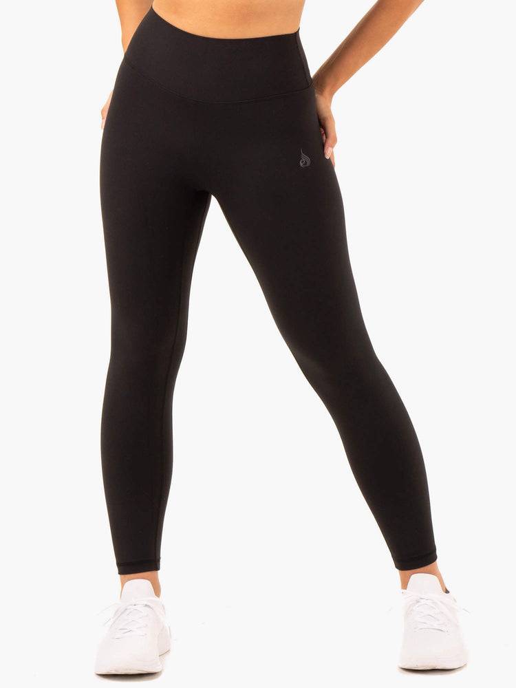 Ryderwear Women Leggings NKD Refine High Waisted Women\'s Leggings Black | CA2301HK