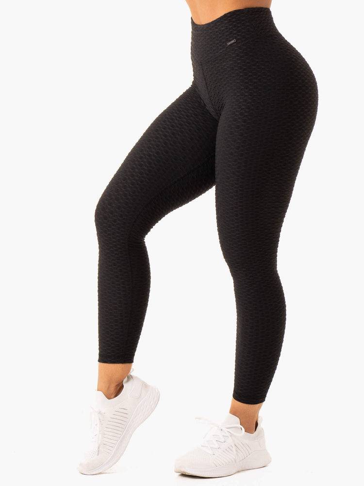 Ryderwear Women Leggings Optic Scrunch Bum Women's Leggings Black | CA2343OR