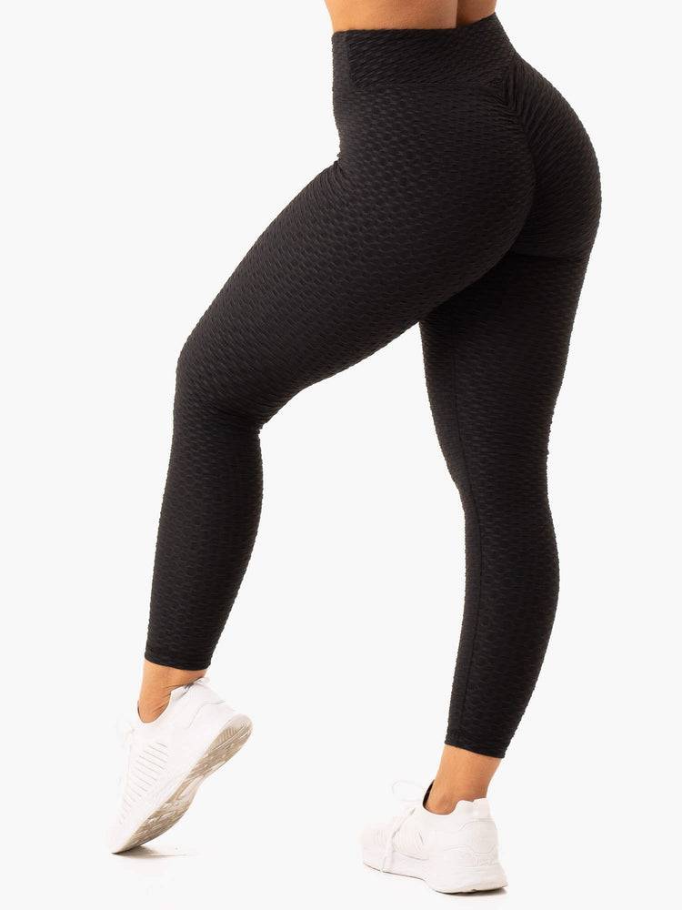 Ryderwear Women Leggings Optic Scrunch Bum Women's Leggings Black | CA2343OR