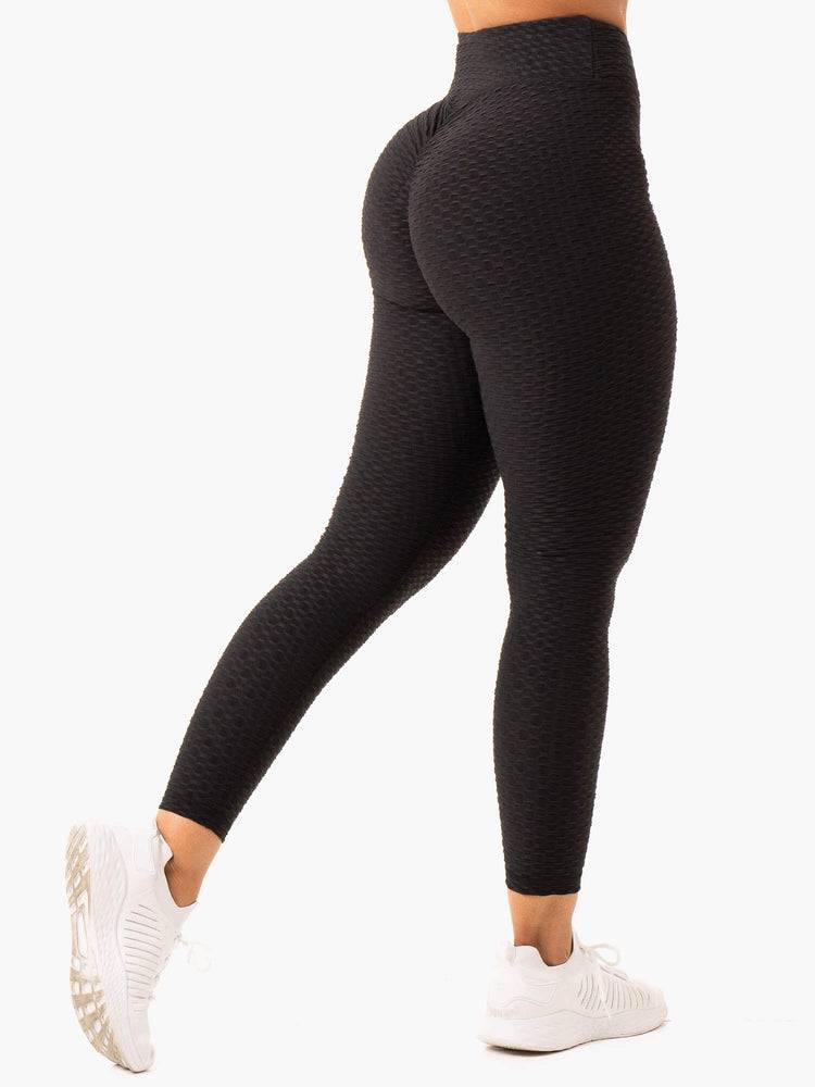 Ryderwear Women Leggings Optic Scrunch Bum Women\'s Leggings Black | CA2343OR