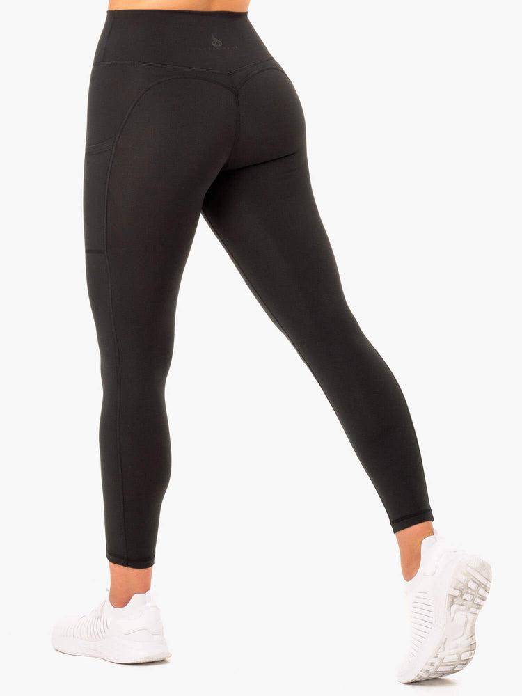 Ryderwear Women Leggings Reset High Waisted Pocket Women\'s Leggings Black | CA2270AP