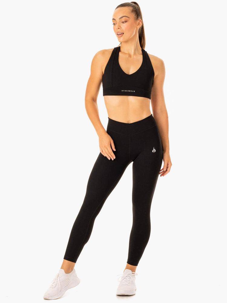 Ryderwear Women Leggings Revival Scrunch Bum Women's Leggings Black | CA2348RW