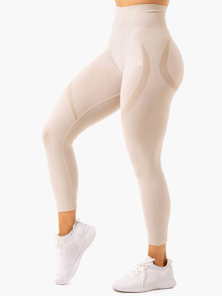 Ryderwear Women Leggings Sculpt Seamless Women's Leggings Stone Marl | CA2321TV