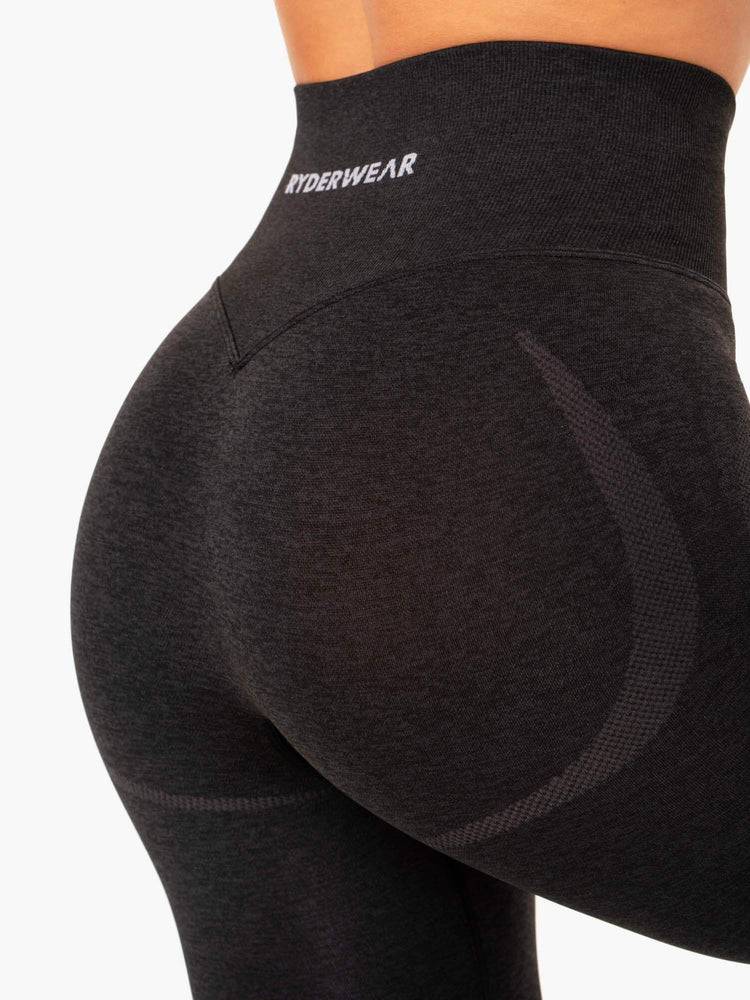 Ryderwear Women Leggings Sculpt Seamless Women's Leggings Black Marl | CA2391DN