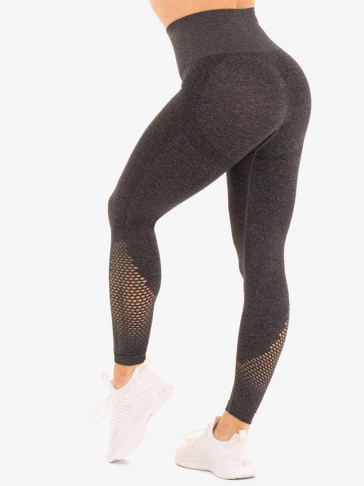 Ryderwear Women Leggings Seamless Staples Women's Leggings Charcoal Marl | CA2222GL