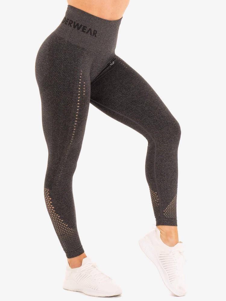 Ryderwear Women Leggings Seamless Staples Women's Leggings Charcoal Marl | CA2222GL