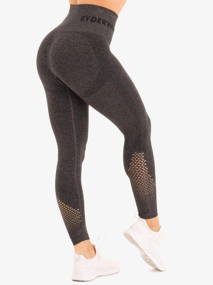 Ryderwear Women Leggings Seamless Staples Women\'s Leggings Charcoal Marl | CA2222GL