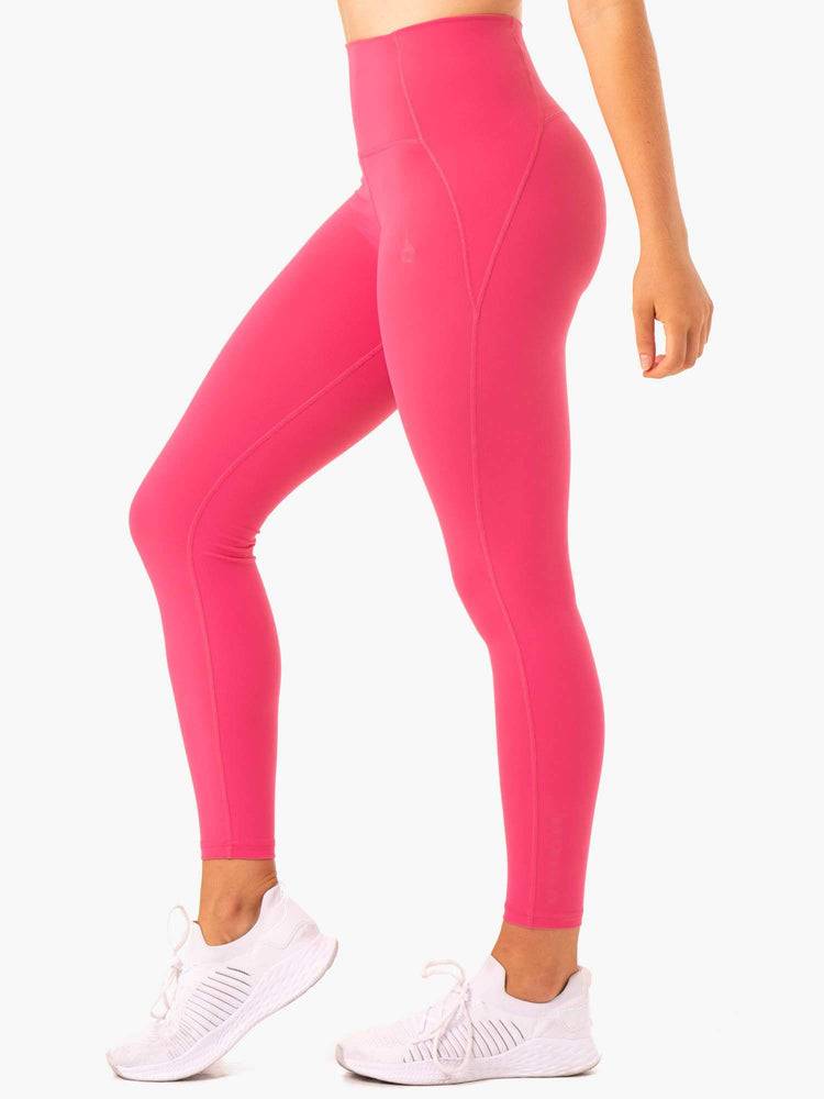 Ryderwear Women Leggings Sola High Waisted Women's Leggings Pink | CA2262EX