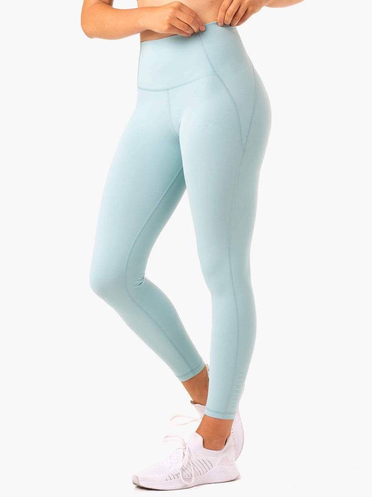 Ryderwear Women Leggings Sola High Waisted Women's Leggings Seafoam Blue | CA2280XF