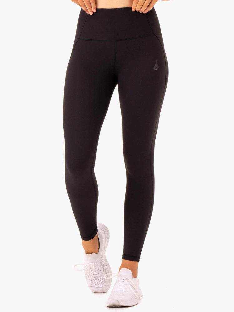 Ryderwear Women Leggings Sola High Waisted Women's Leggings Black | CA2412KI