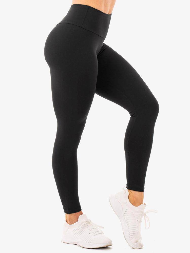 Ryderwear Women Leggings Staples High Waisted Women's Leggings Black | CA2393AP