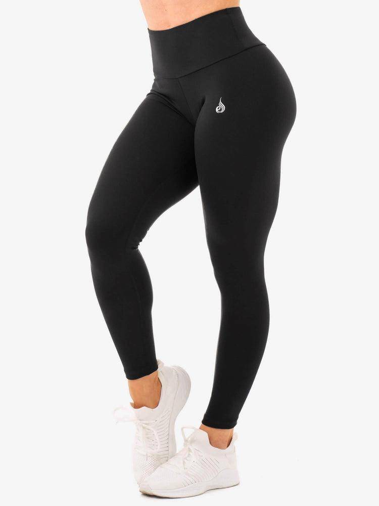 Ryderwear Women Leggings Staples High Waisted Women's Leggings Black | CA2393AP