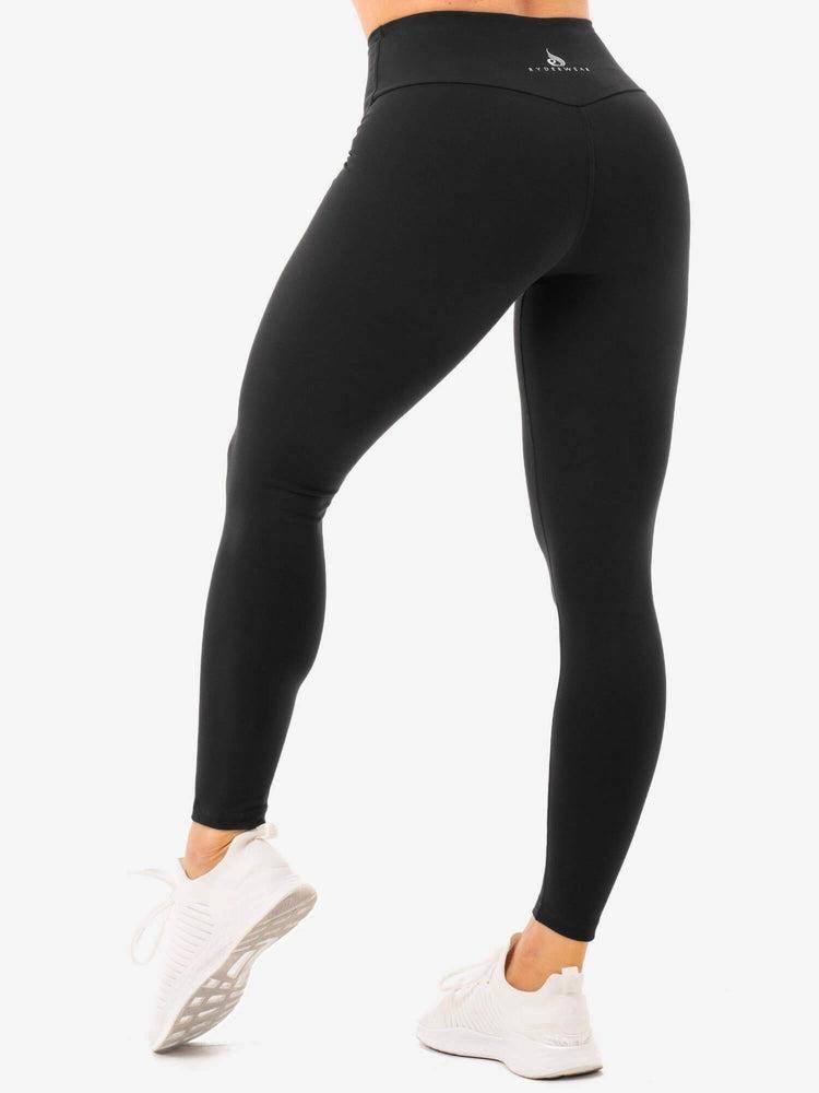 Ryderwear Women Leggings Staples High Waisted Women's Leggings Black | CA2393AP