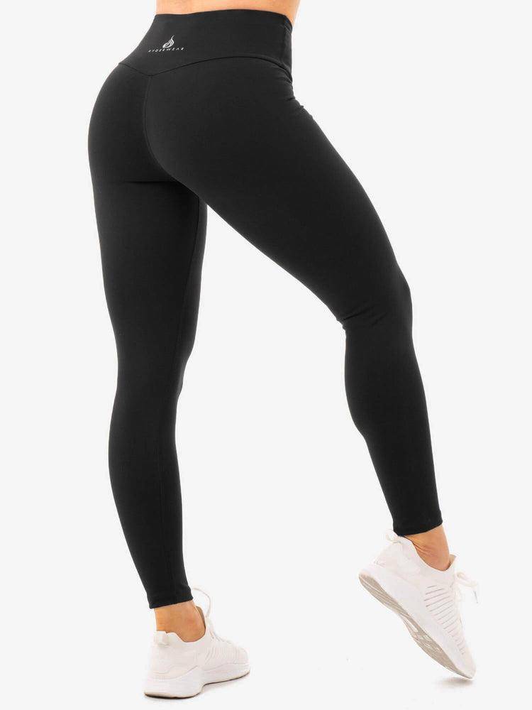 Ryderwear Women Leggings Staples High Waisted Women\'s Leggings Black | CA2393AP