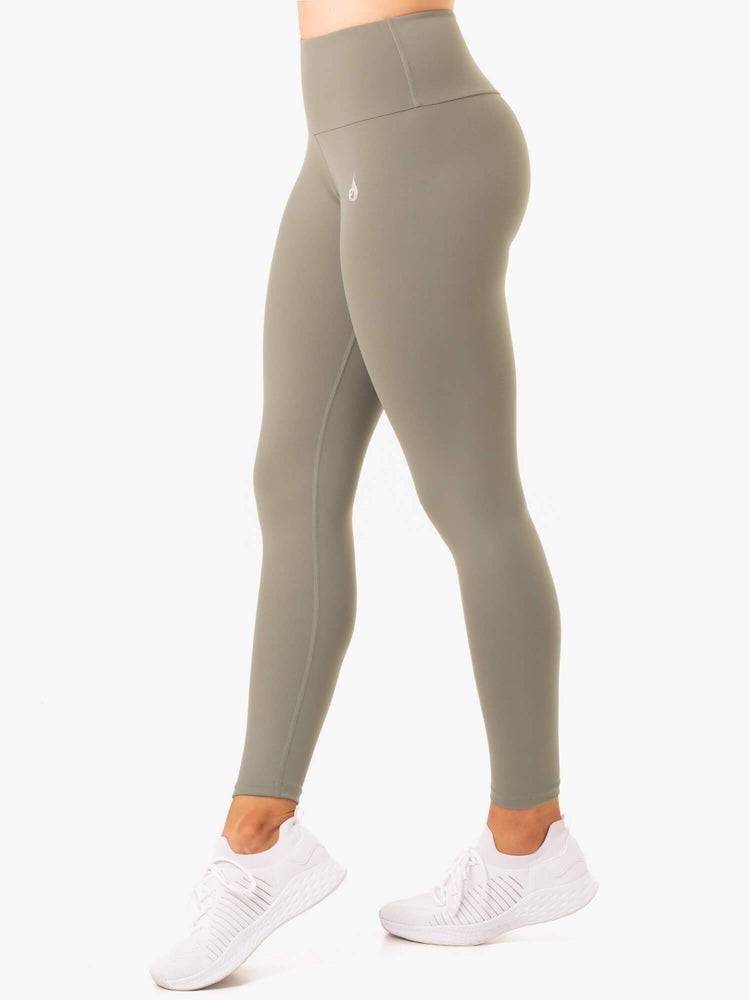 Ryderwear Women Leggings Staples Scrunch Bum Women's Leggings Khaki | CA2278LH