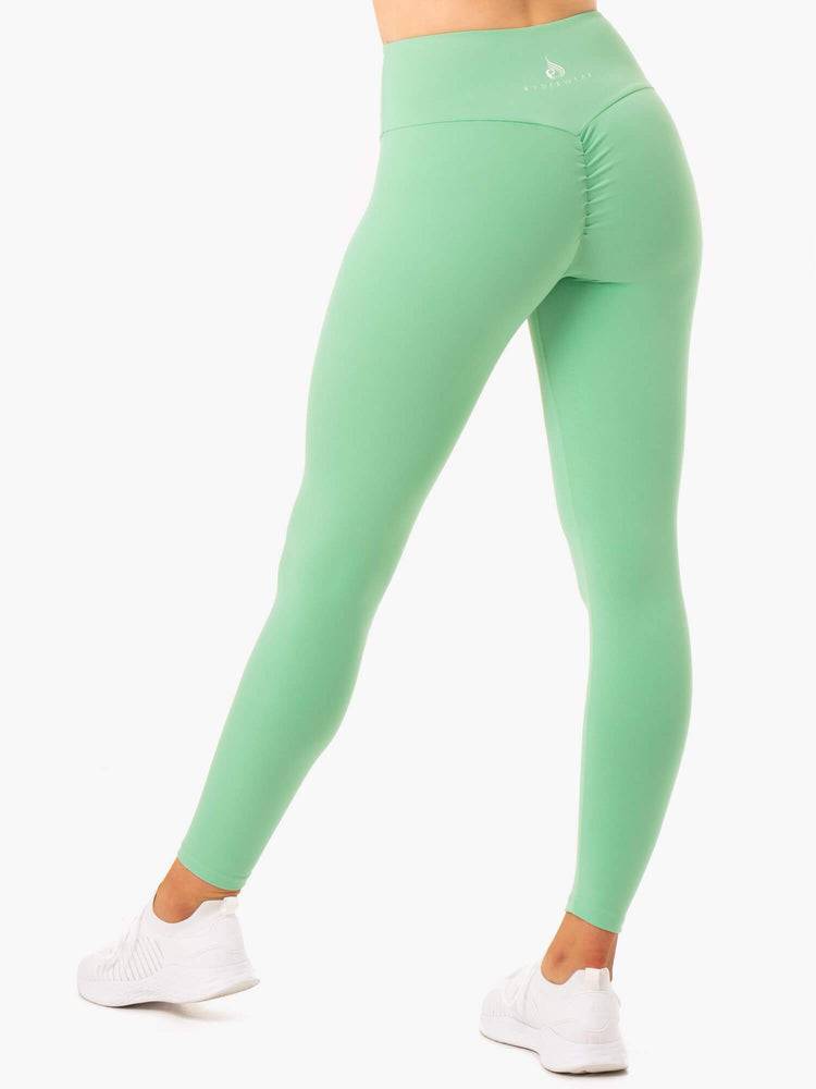 Ryderwear Women Leggings Staples Scrunch Bum Women's Leggings Neomint | CA2299FM