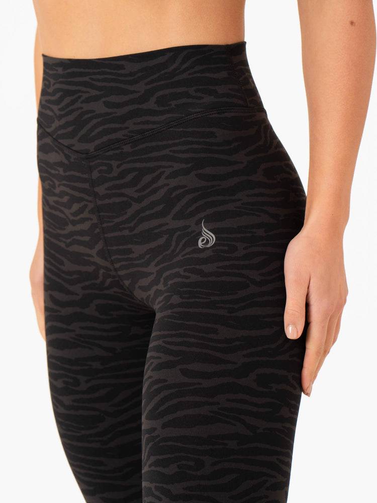 Ryderwear Women Leggings Transform High Waisted Women's Leggings Black Zebra | CA2334KI