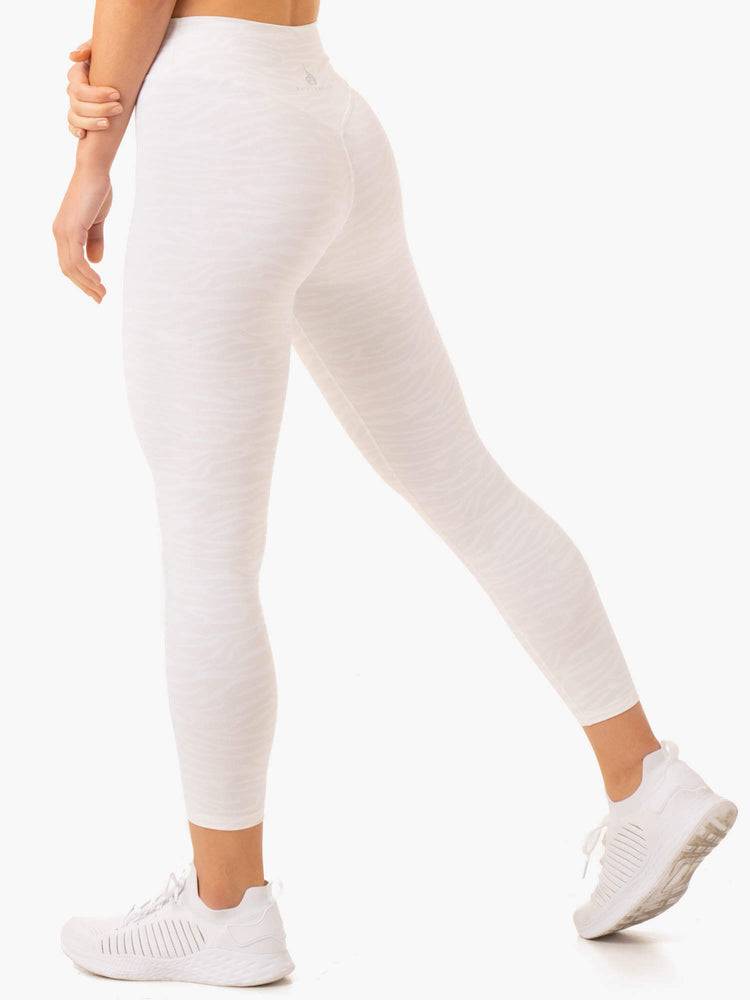 Ryderwear Women Leggings Transform High Waisted Women\'s Leggings White Zebra | CA2352MA