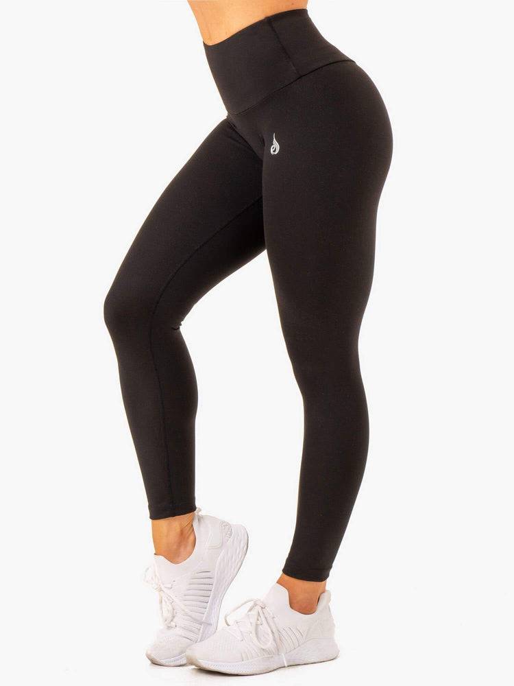 Ryderwear Women Leggings Vital High Waisted Scrunch Women's Leggings Black | CA2244AP