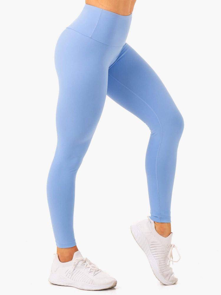 Ryderwear Women Leggings Vital High Waisted Scrunch Women's Leggings Sky Blue | CA2285MA