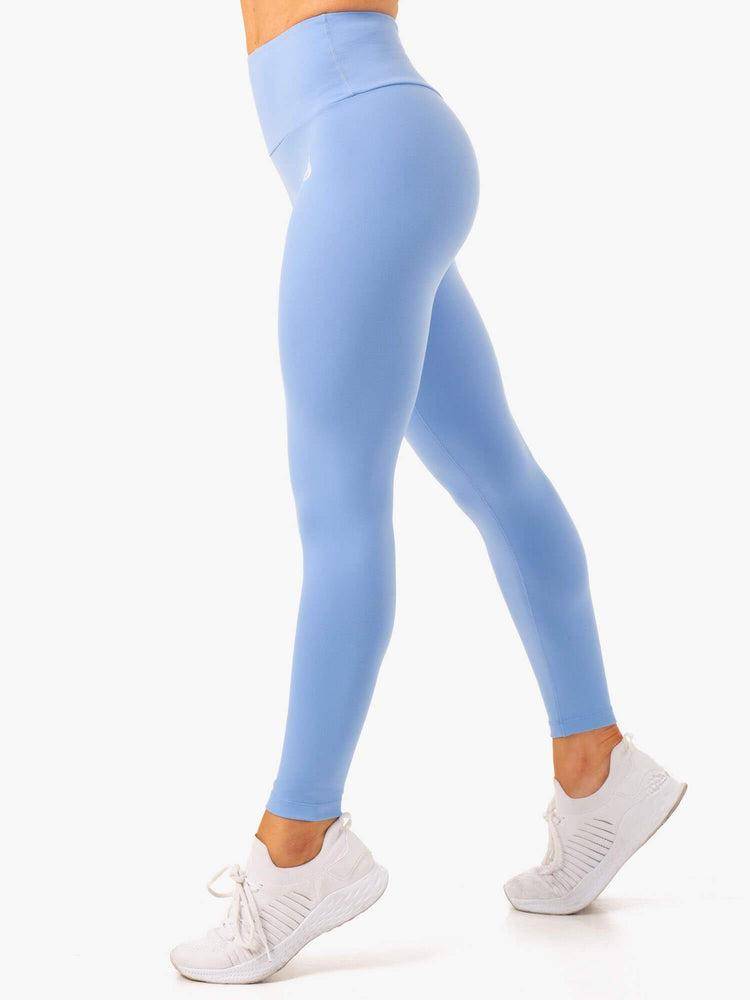 Ryderwear Women Leggings Vital High Waisted Scrunch Women's Leggings Sky Blue | CA2285MA