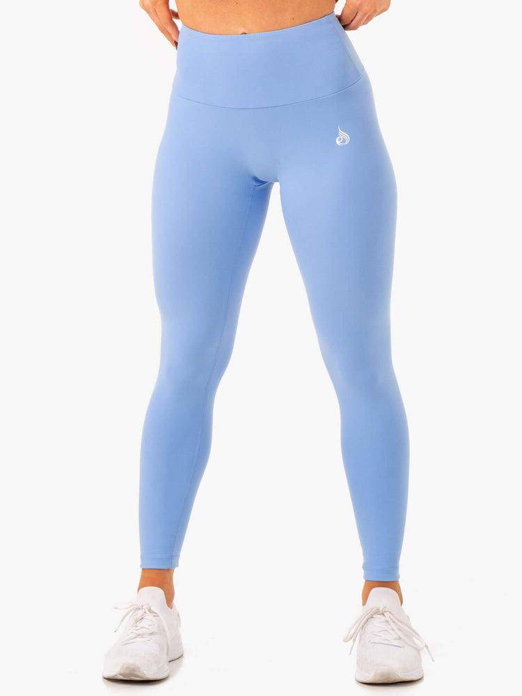 Ryderwear Women Leggings Vital High Waisted Scrunch Women\'s Leggings Sky Blue | CA2285MA