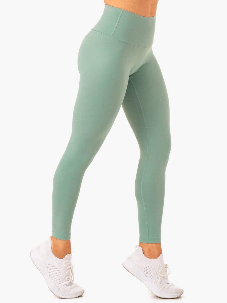 Ryderwear Women Leggings Vital High Waisted Scrunch Women's Leggings Sage | CA2303KI