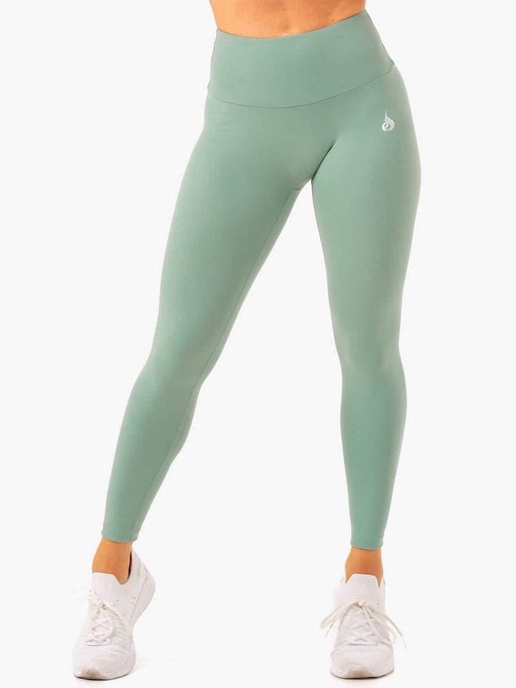 Ryderwear Women Leggings Vital High Waisted Scrunch Women\'s Leggings Sage | CA2303KI