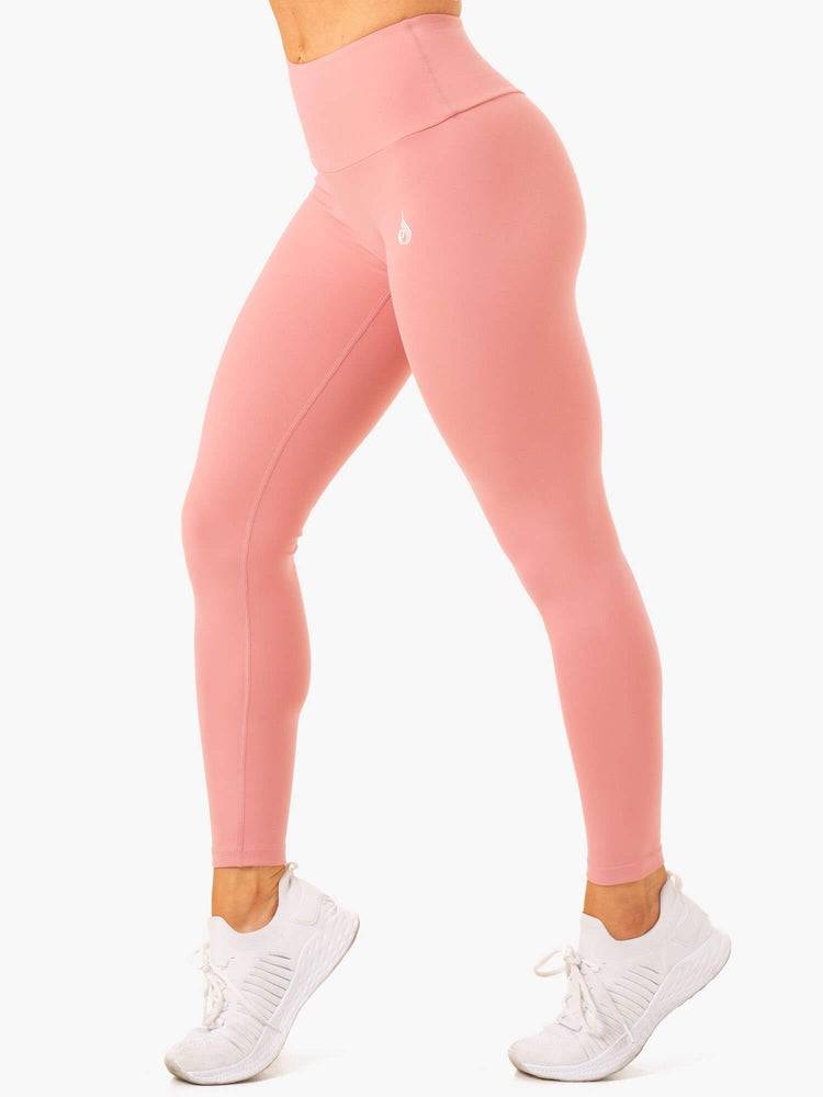 Ryderwear Women Leggings Vital High Waisted Scrunch Women's Leggings Blush Pink | CA2357XF