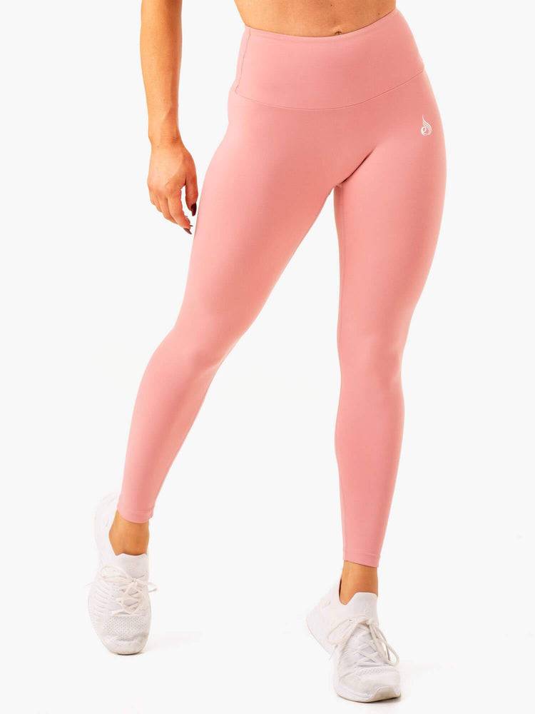 Ryderwear Women Leggings Vital High Waisted Scrunch Women\'s Leggings Blush Pink | CA2357XF