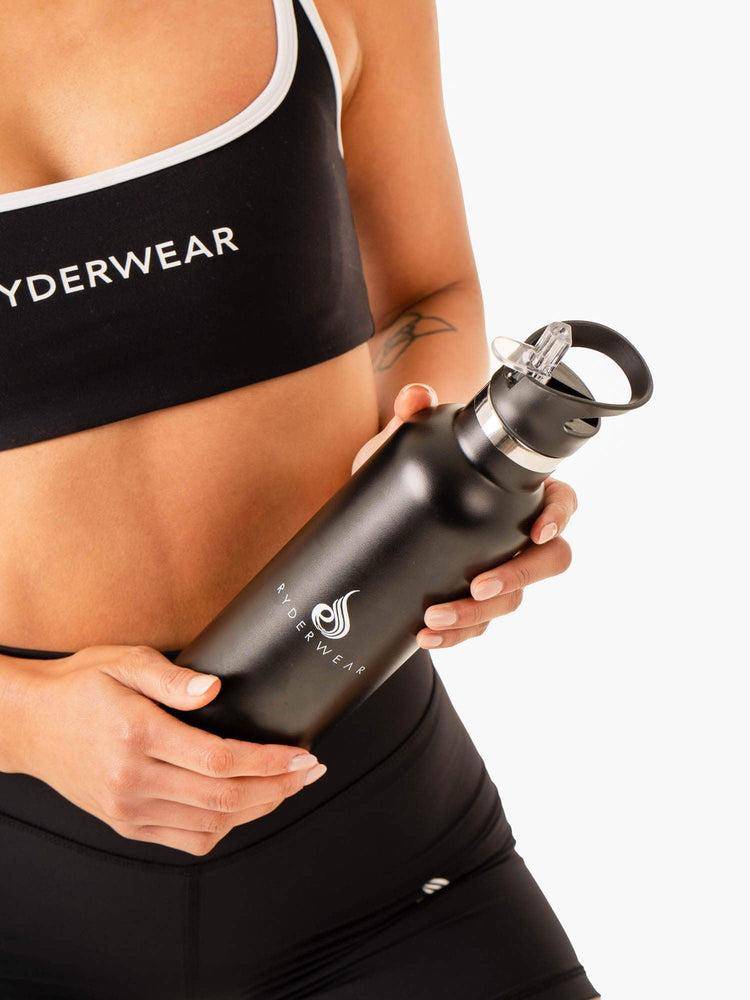 Ryderwear Women Metal Water Bottle Women's Accessories Black | CA1004LH