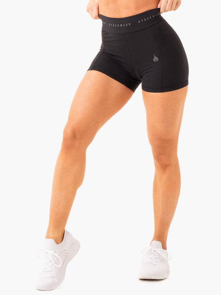 Ryderwear Women Shorts Advance Compression Women's Shorts Black | CA2002EX