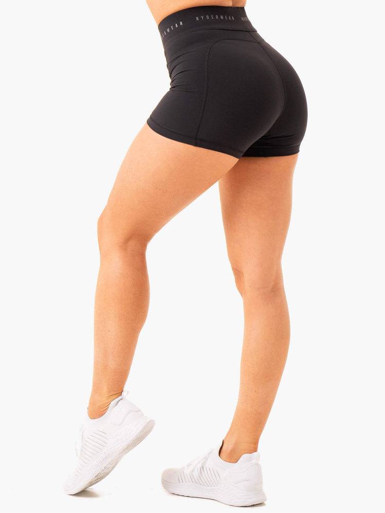 Ryderwear Women Shorts Advance Compression Women's Shorts Black | CA2002EX