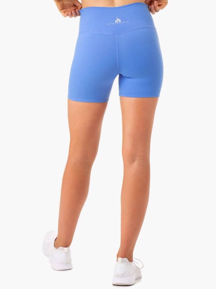 Ryderwear Women Shorts Amazon High Waisted Women's Shorts Blue | CA2147KI