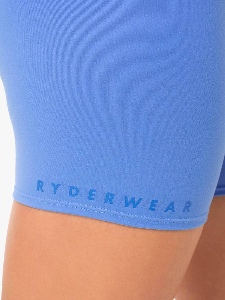 Ryderwear Women Shorts Amazon High Waisted Women's Shorts Blue | CA2147KI