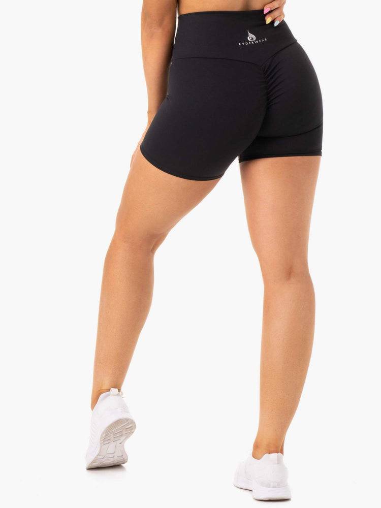 Ryderwear Women Shorts Amazon Scrunch Bum Women's Shorts Black | CA2208QZ