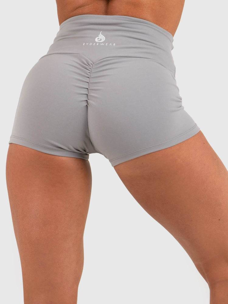 Ryderwear Women Shorts Animal Scrunch Bum Women's Shorts Grey | CA2114AP