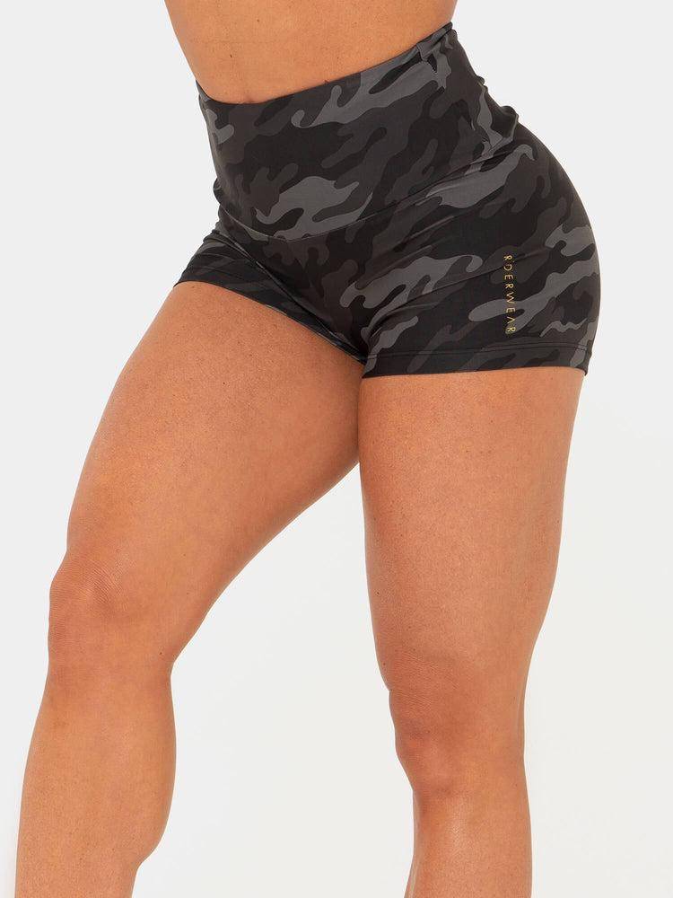 Ryderwear Women Shorts BFCAMO Scrunch Bum Women's Shorts Camo | CA2220DN