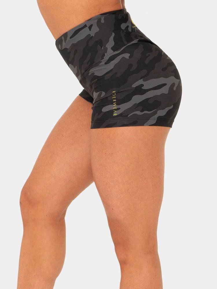 Ryderwear Women Shorts BFCAMO Scrunch Bum Women's Shorts Camo | CA2220DN