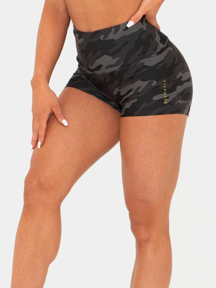 Ryderwear Women Shorts BFCAMO Scrunch Bum Women's Shorts Camo | CA2220DN