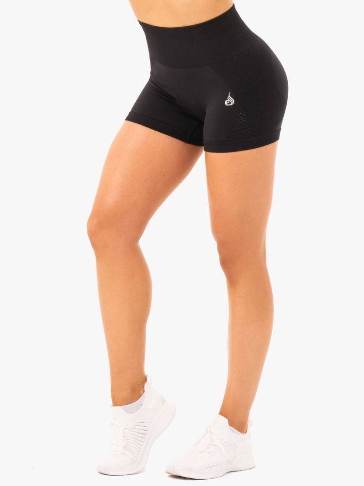 Ryderwear Women Shorts Electra Seamless Women\'s Shorts Black | CA2184EX