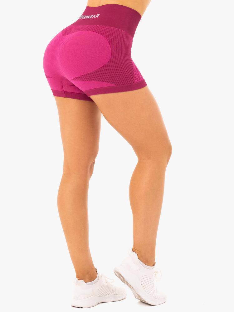 Ryderwear Women Shorts Electra Seamless Women's Shorts Electric Pink | CA2212TV