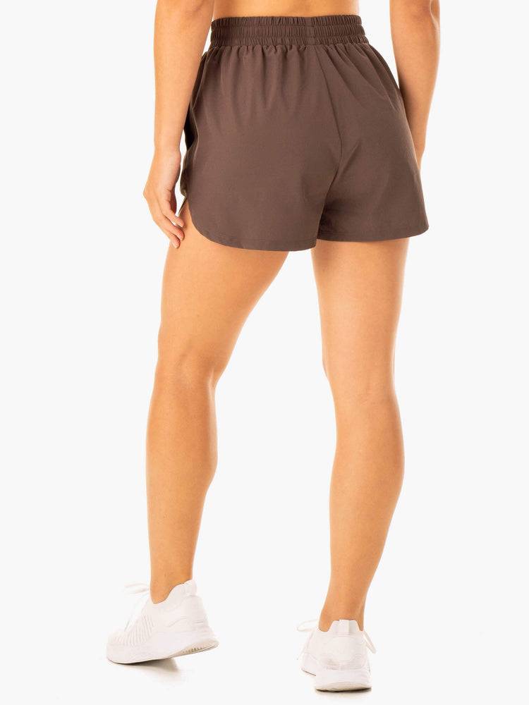 Ryderwear Women Shorts Element Training Women's Shorts Chocolate | CA2053WY