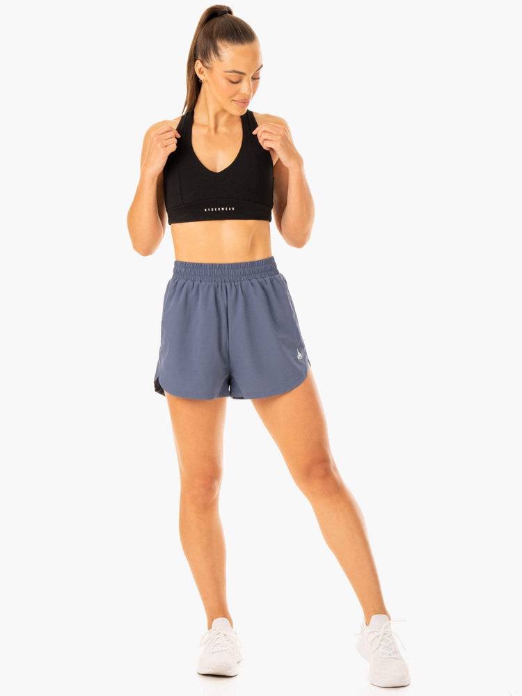 Ryderwear Women Shorts Element Training Women's Shorts Steel Blue | CA2054EX