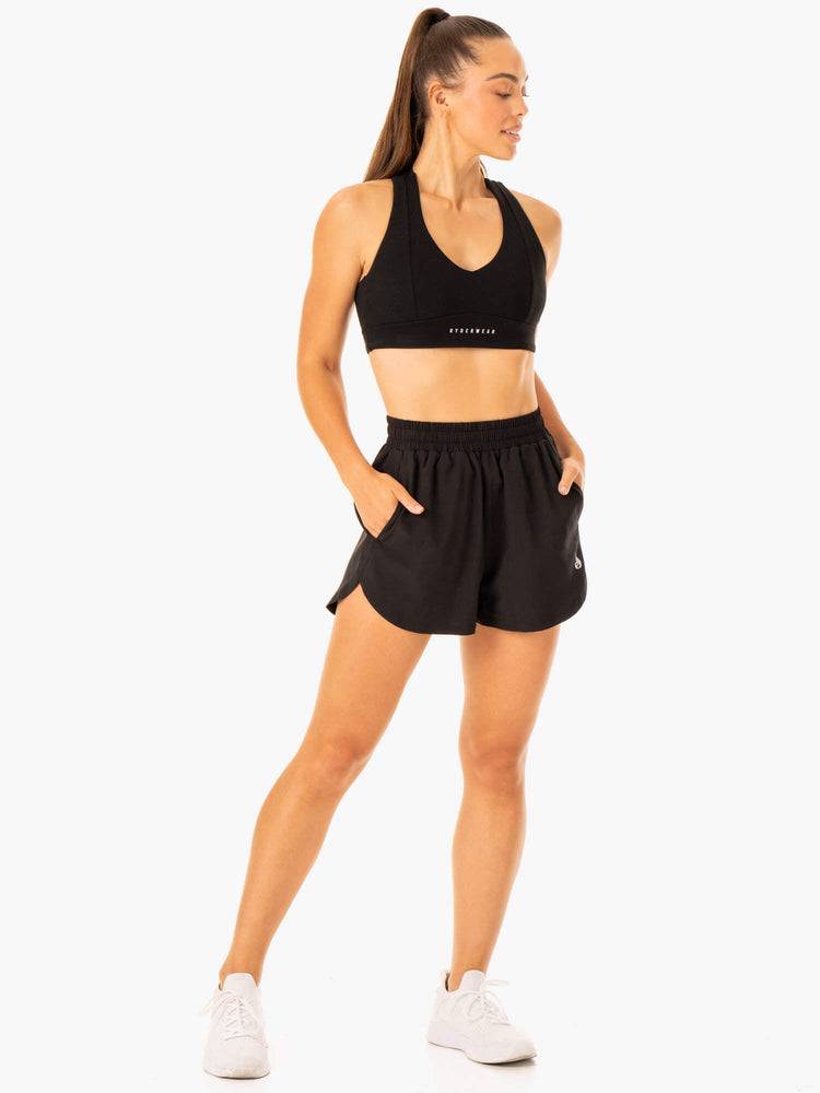 Ryderwear Women Shorts Element Training Women's Shorts Black | CA2101BC